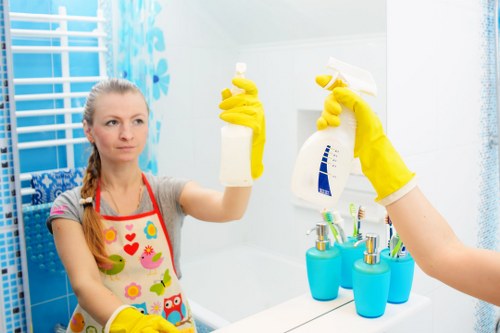 Window cleaning service for Soho storefront glass