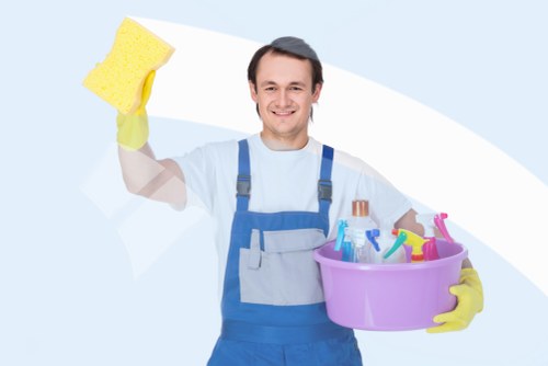 End of tenancy cleaner in Soho preparing a rental flat
