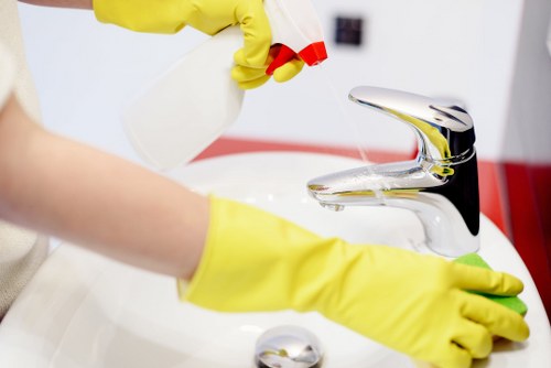 Detailed one off cleaning service in a Soho apartment kitchen