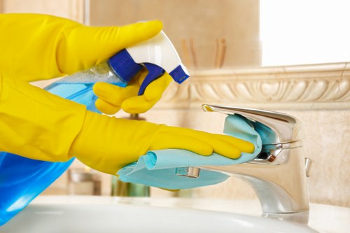 Professional hard floor cleaning in a Soho interior