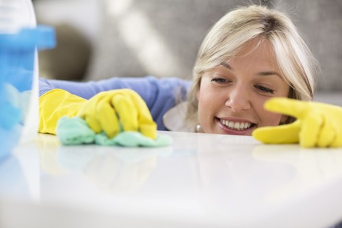 Professional cleaning of a busy urban facade in Soho