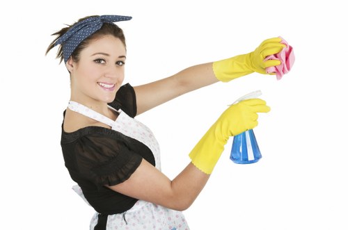 Office cleaning service in Soho with polished floors and tidy workspaces